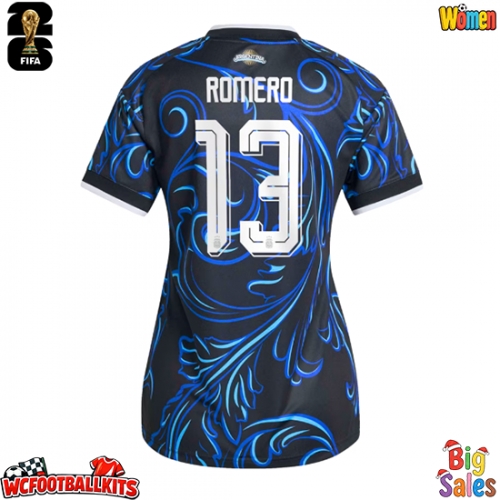 Argentina Cristian Romero #13 Replica Away Stadium Shirt for Women World Cup 2026 Short Sleeve